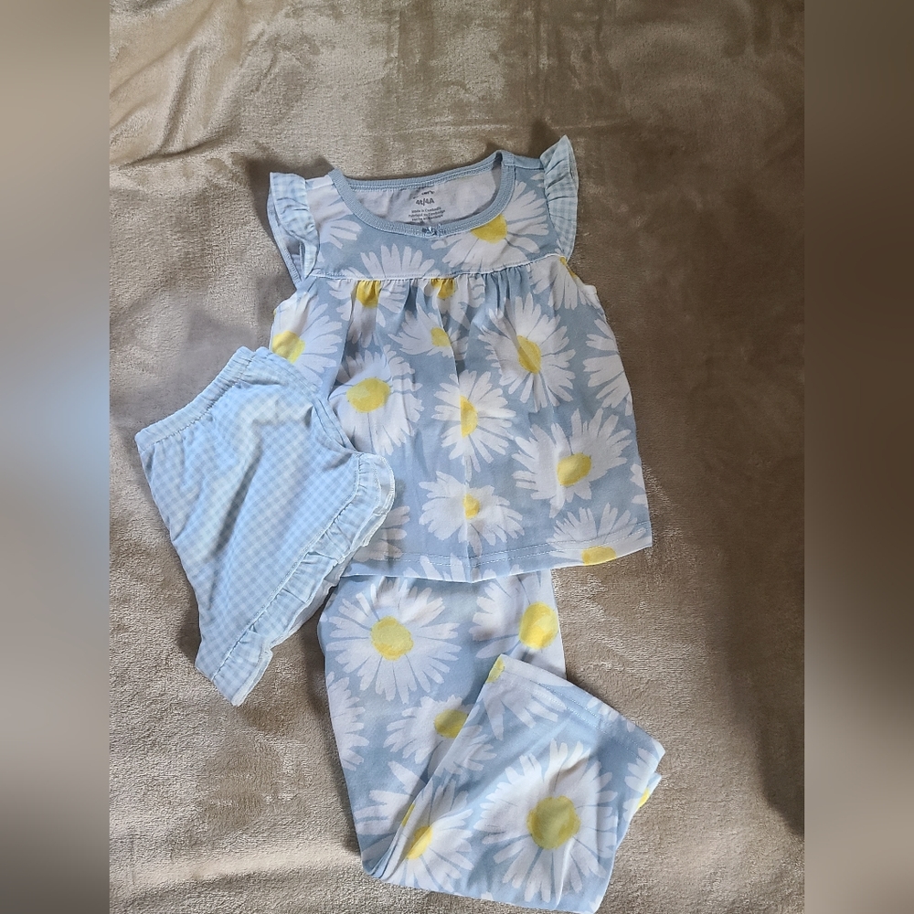 EUC Carter's toddler 3 pc PJ's